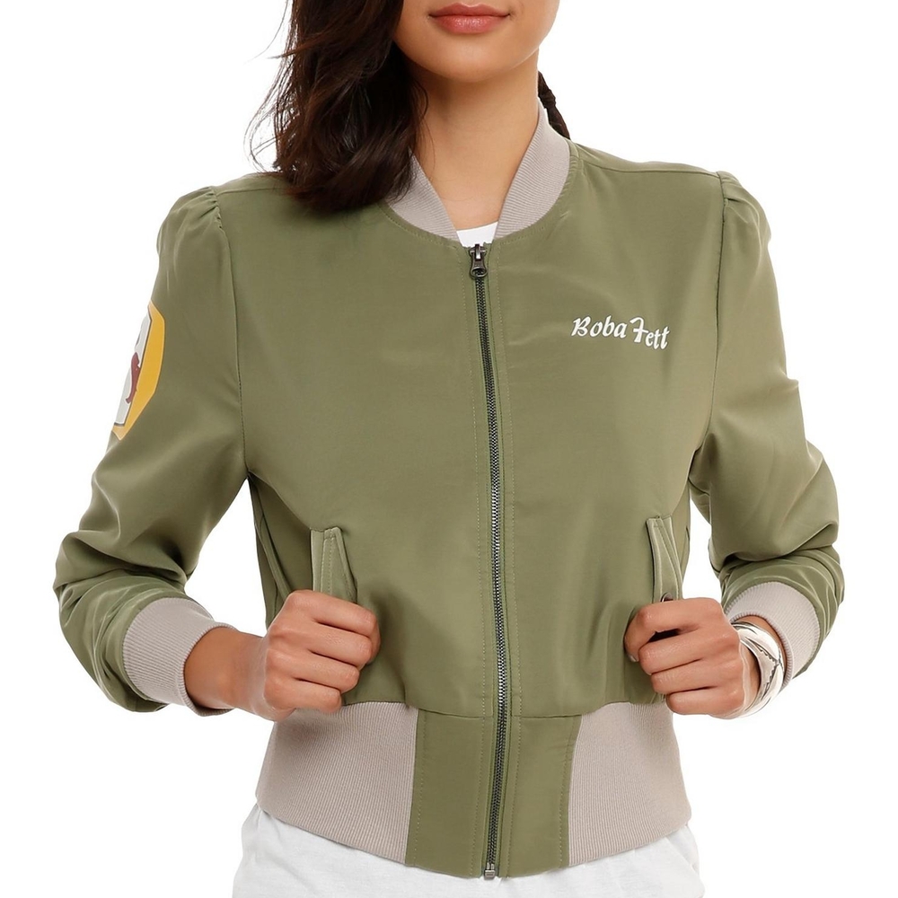 Star Wars Boba Fett Olive Bomber Jacket